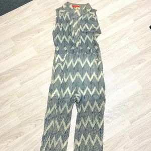 Chevron Design Jumpsuit Small